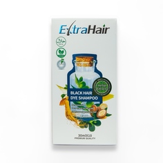 Краска-шампунь ExtraHair Черный для волос и бороды 30мл 10шт