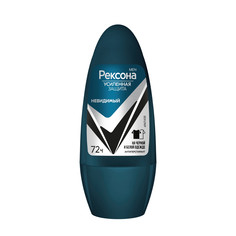 Дезодорант мужской шариковый антиперспирант Рексона Невидимый, 50 мл Rexona