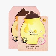 Маска тканевая Papa Recipe для лица с розой мёдом Bombee Rose Gold Honey Mask Pack