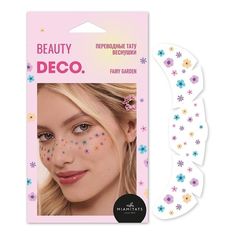Татуировки переводные для лица Deco Fairycore by Miami tattoos Fairy garden
