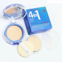 Пудра для лица Dr.Cellio Sanddeuthan Twowaycake Whitening 23 4 in 1 с запасным блоком