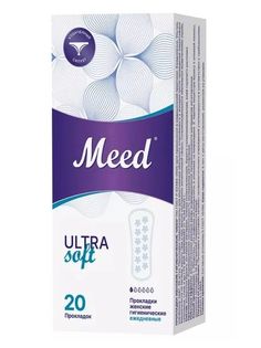 Прокладки женские ежедневные Meed Ultra Soft усеченные 20 шт