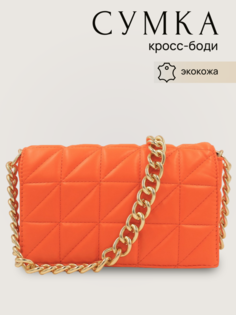 Клатч женский М0801, оранжевый No Brand