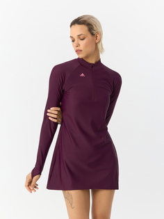 Купальник слитный женский Adidas Sleeve GV3346 фиолетовый 32 EU