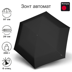 Зонт складной мужской автоматический Knirps TS.200 black