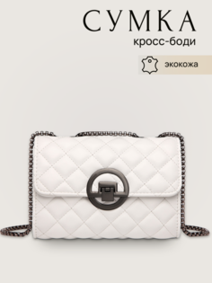 Сумка кросс-боди женская M0610, белый No Brand