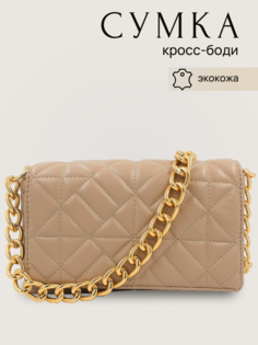 Клатч женский М0801, светло-бежевый No Brand