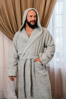Халат мужской Bio-Textiles HMM серый 44-46 RU