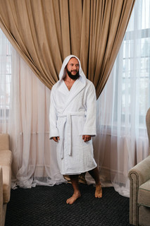 Халат мужской Bio-Textiles HMM белый 52-54 RU