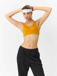 Топ женский Adidas Stronger For It Alpha Bra GC7718 желтый XS