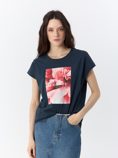 Футболка женская MEXX TU21107033W синяя XL