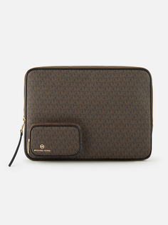 Чехол для ноутбука унисекс Michael Kors 32F2GTMN7B, коричнево-черный