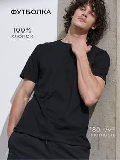 Футболка унисекс Uzcotton Premium черная S
