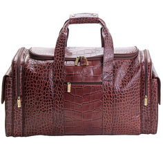 Дорожная сумка унисекс Dr.Koffer B402282-80-09 коричневая, 26х48х23 см