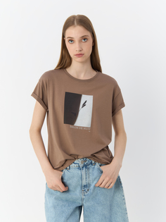 Футболка женская MEXX TU2101033W коричневая XXL
