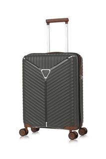 Чемодан унисекс LCase Seoul серый, 55.5x40x21.5 см