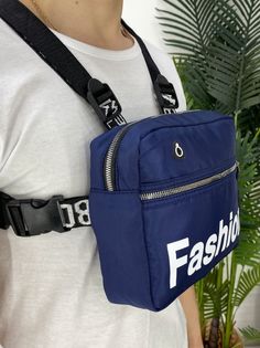 Сумка мужская PouchMan 116, синий No Brand