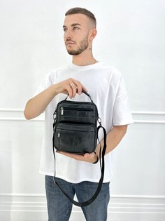 Сумка мужская PouchMan 218, черный No Brand