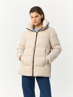 Пуховик женский GEOX W3626LT3020F1724 серый 44 EU
