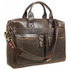 Сумка для ноутбука мужская ACCORDI 7122 15,6" dark brown