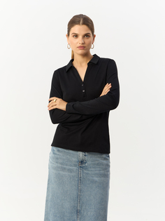 Лонгслив женский Gerry Weber 977040-44013-11000 чёрный 40