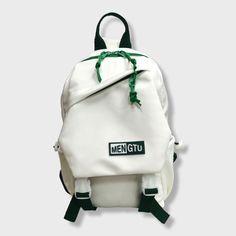 Сумка-слинг унисекс PouchMan 9215 белая/зеленая, 18х9х31 см No Brand