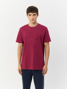 Футболка мужская QS by s.Oliver 2138494/44L0 бордовая L