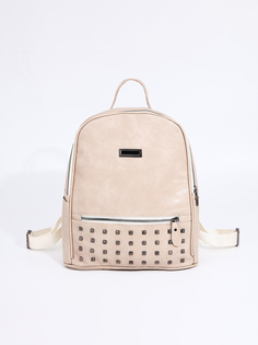 Рюкзак женский NoBrand 9459025 бежевый, 32х28х14 см