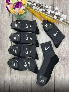 Комплект носков мужских Nike HC5 серых 41-47, 5 пар