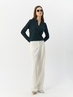 Лонгслив женский Gerry Weber 977040-44013-50939 тёмно-зеленый 38