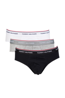 Комплект трусов мужских Tommy Hilfiger 1U87903766 черных; серых; белых L, 3 шт.