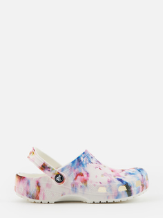 Сабо унисекс Crocs Classic Tie Dye Graphic Clog 205453 разноцветные 37-38 RU