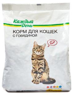 Сухой Сухой корм для кошек «Каждый день» с говядиной, 400 г