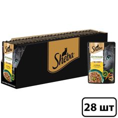 Влажный корм для кошек Sheba Natures курица и паприка, 28шт по 75г
