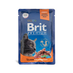 Влажный корм для кошек Brit лосось, 85г Brit*