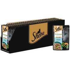 Влажный корм для кошек Sheba Natures Collection с лососем и горохом, 28 шт по 75 г