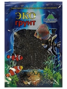 Грунт для аквариума ЭКОгрунт черный кристалл, 3,5 кг