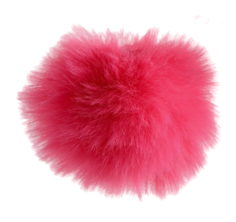 Игрушка для кошек Пижон Меховой шарик малиновая 5 см