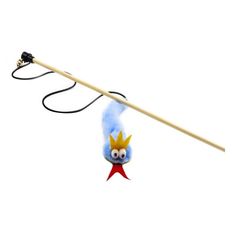 Игрушка для кошек GoSi Дразнилка Змейка с короной голубая