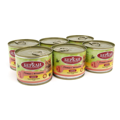Корм влажный Беркли Local для кошек №1, птица с ягодами, 6x200 г Berkley