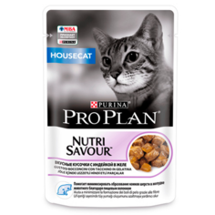 Влажный корм для кошек Pro Plan кусочки с индейкой в желе 85 г