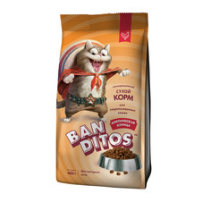Сухой корм для кошек Banditos, склонных к набору веса, с курицей, 0,4 кг
