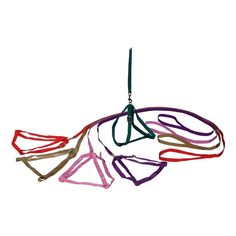 Комплект амуниции для животных Yami-Yami шлейка и поводок капроновый красный