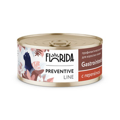 Влажный корм для кошек Florida Preventive Line Gastrointestinal, перепёлка, 100 г