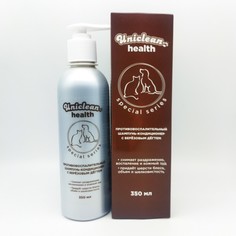 Шампунь-кондиционер для собак и кошек Uniclean health с берёзовым дёгтем, 350 мл