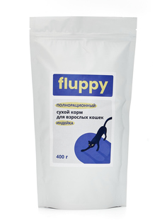 Сухой корм для кошек FLUPPY с индейкой, 0,4 кг