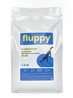Сухой корм для кошек FLUPPY с индейкой 1,5кг