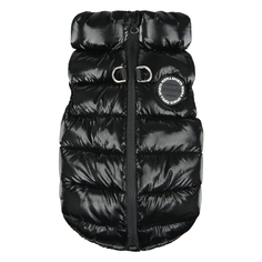 Жилет для собак Puppia Glossy Vest Jumper, чёрный, полиэстер, S, 21,5 см