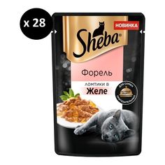 Влажный корм Sheba с форелью в желе для взрослых кошек 75 г