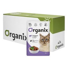 Влажный корм Organix говядина для стерилизованных кошек 85 г